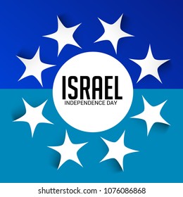Vector illustration of a Background for Israel Independence Day.