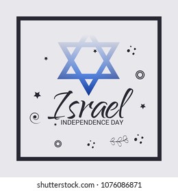 Vector illustration of a Background for Israel Independence Day.