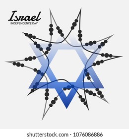 Vector illustration of a Background for Israel Independence Day.