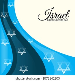 Vector illustration of a Background for Israel Independence Day.