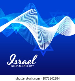 Vector illustration of a Background for Israel Independence Day.