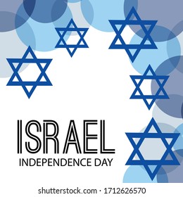 Vector illustration of a Background for Israel Independence Day.