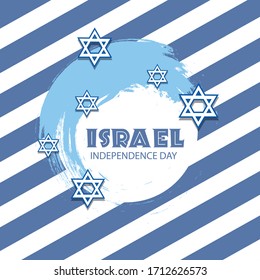 Vector illustration of a Background for Israel Independence Day.