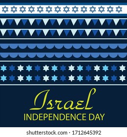 Vector illustration of a Background for Israel Independence Day.