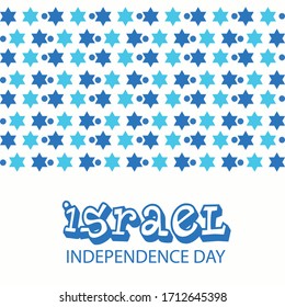 Vector illustration of a Background for Israel Independence Day.