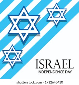 Vector illustration of a Background for Israel Independence Day.