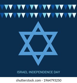 Vector illustration of a Background for Israel Independence Day.