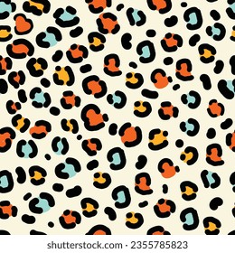 Vector illustration of a background with jagged tiger skin pattern, geometric, without continuity.	