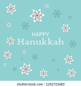  Vector illustration of a Background for Jewish Holiday Hanukkah with Menorah (traditional candelabra) and Burning Candles.