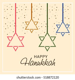 Vector illustration of a Background For jewish holiday Hanukkah.