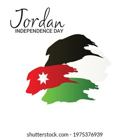 Vector illustration of a Background for Jordan Independence Day.