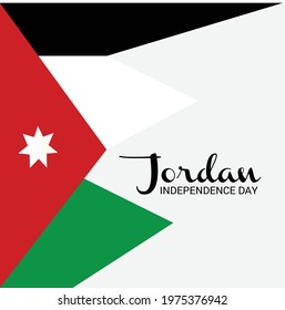 Vector illustration of a Background for Jordan Independence Day.