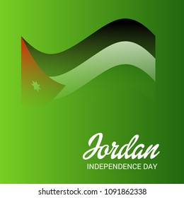 Vector illustration of a Background for Jorden Independence Day.