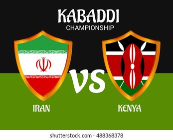 Vector illustration of a Background for Kabaddi.