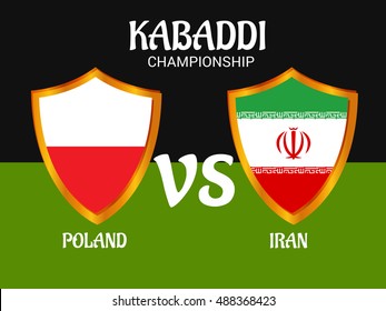 Vector illustration of a Background for Kabaddi.
