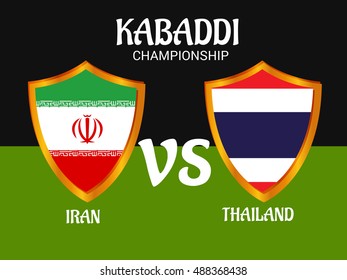 Vector illustration of a Background for Kabaddi.