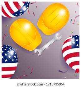 vector illustration for background for labor day banner ,flyer and greetings