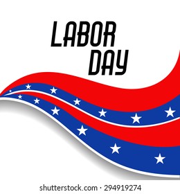 Vector illustration of a background for Labor Day, United States of America