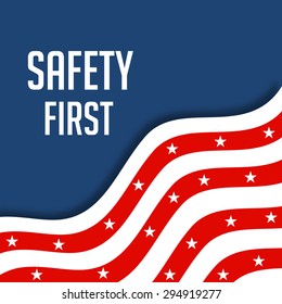 Vector illustration of a background for Labor Day, United States of America.