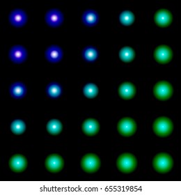 Vector illustration background. Large and small circles on gradient background