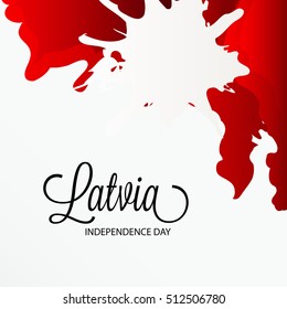 Vector illustration of a Background For Latvia Independence Day.