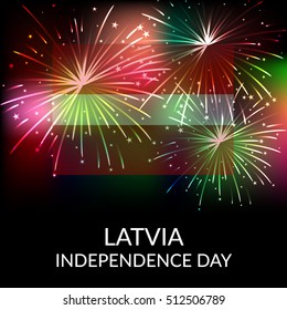 Vector illustration of a Background For Latvia Independence Day.