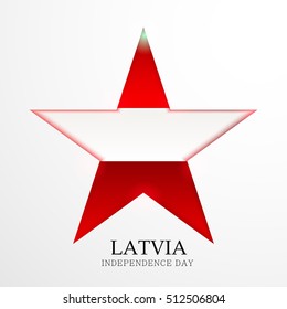 Vector illustration of a Background For Latvia Independence Day.
