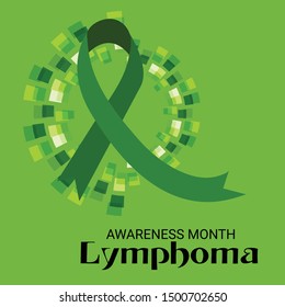 Vector illustration of a Background for Lymphoma Awareness Month.