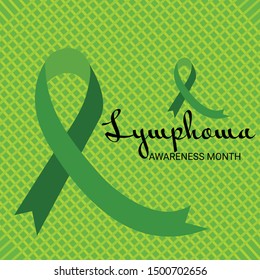 Vector illustration of a Background for Lymphoma Awareness Month.