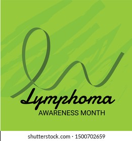 Vector illustration of a Background for Lymphoma Awareness Month.