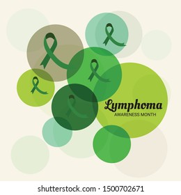 Vector illustration of a Background for Lymphoma Awareness Month.