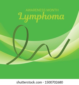 Vector illustration of a Background for Lymphoma Awareness Month.