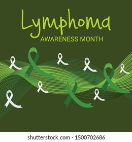 Vector illustration of a Background for Lymphoma Awareness Month.