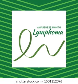 Vector illustration of a Background for Lymphoma Awareness Month.