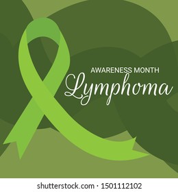Vector illustration of a Background for Lymphoma Awareness Month.