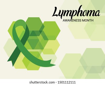 Vector illustration of a Background for Lymphoma Awareness Month.