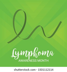 Vector illustration of a Background for Lymphoma Awareness Month.