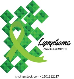 Vector illustration of a Background for Lymphoma Awareness Month.