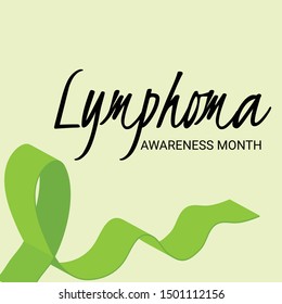 Vector illustration of a Background for Lymphoma Awareness Month.