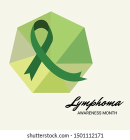 Vector illustration of a Background for Lymphoma Awareness Month.