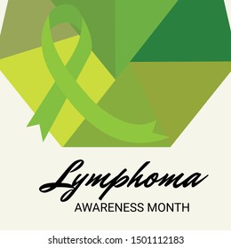 Vector illustration of a Background for Lymphoma Awareness Month.