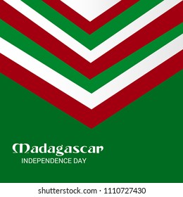 Vector illustration of a Background for Madagascar Independence Day.