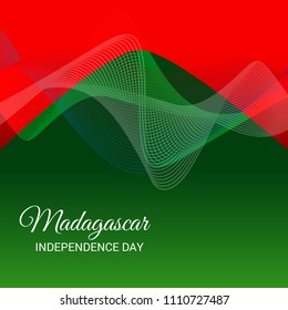 Vector illustration of a Background for Madagascar Independence Day.