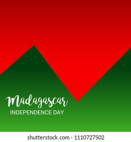 Vector illustration of a Background for Madagascar Independence Day.