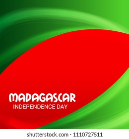 Vector illustration of a Background for Madagascar Independence Day.