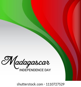 Vector illustration of a Background for Madagascar Independence Day.