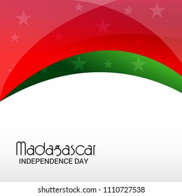 Vector illustration of a Background for Madagascar Independence Day.