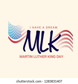 Vector illustration of a Background for Martin Luther King Day. 