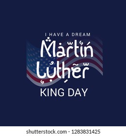 Vector illustration of a Background for Martin Luther King Day. 