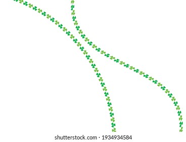Vector illustration background material of trefoil clover